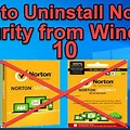Uninstall Norton Security