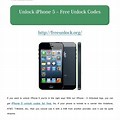 Unlock iPhone 5S Code
