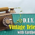 Vintage Telephone Cardboard