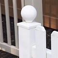 Vinyl Fence Post Cap Rounded