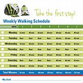 Walking Schedule Infographic