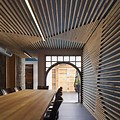 Wall Design with Wood Slats