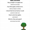 Way Up High in an Apple Tree Poem Clip Art