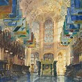 Westminster Abbey Painting Watercolor Wallpaper
