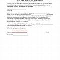 What Is a Notary Acknowledgement Form