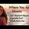 Where You Are Moana Italian Lyrics
