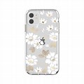 White with Flowers Phone Cover