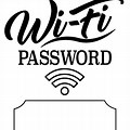 Wi-Fi Password Sign Free SVG