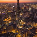 Willis Tower Chicago at Night