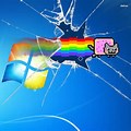 Windows 1.0 Nyan Cat Wallpaper