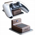 Wood Dual Charging Controller Stand PS5
