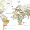 World Map with Countries High Quality Image