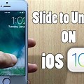 iOS 10 Slide to Unlock