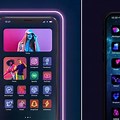 iOS 17 Neon Future