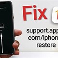 iPhone 7 Plus Saying Support Apple Restore