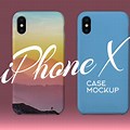 iPhone X. Back Cover Mockup Template