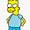 Bart Simpson Blue Shirt