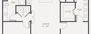 2 Bedroom House Plan with Walk-In Closet