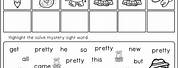 2nd Grade Sight Words Worksheets