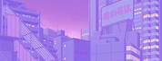 Aesthetic Anime City Background Pastel