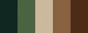 Aesthetic Brown and Green Color Palette