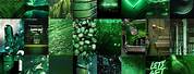 Aesthetic Wall Collage Green Neon