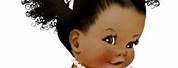 African American Baby Princess Clip Art