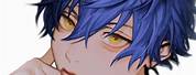 Anime Boy Blue and Black Hair