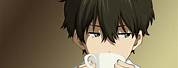 Anime Boy with Coffee Wallpaper for PC