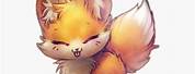 Anime Cute White Fox Chibi