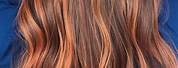 Auburn Hair Color with Caramel Highlights