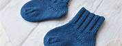 Baby Blue Knitted Socks