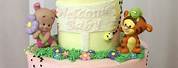 Baby Girl Winnie the Pooh Birthday Cake