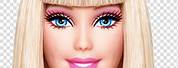 Barbie Doll Face White Background