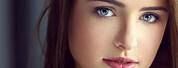 Beautiful Blue Eyes Woman Face