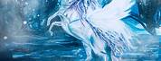 Beautiful Ice Unicorn Pegasus