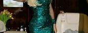 Beyoncé Green Glitter Dress