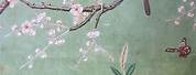 Bird Flower Chinoiserie Wallpaper