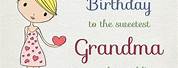 Birthday Card for Grandma From Granddaughter