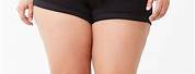 Black Denim Shorts Plus Size