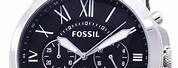 Black Leather Band Fossil Watches