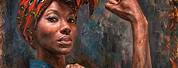 Black People at African American Art Gallery