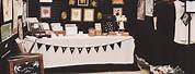 Black and Gold Craft Fair Table