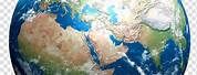 Blue Marble Earth White Background