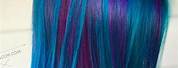 Bright Blue and Purple Hair Color