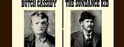 Butch Cassidy and Sundance Kid Wanted Poster