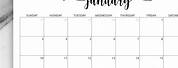 Calendar Monthly with Planner Notes