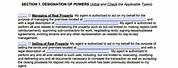 California Real Estate Power of Attorney Form
