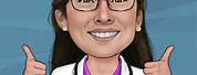 Caricature Woman Doctor
