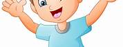 Cartoon Happy Boy Clip Art Image